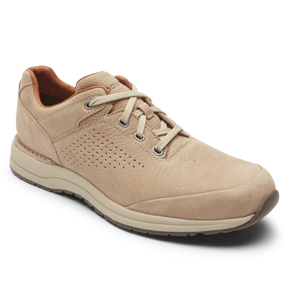 Rockport Joggesko Herre Khaki - Edge Hill 2 Plain Toe - EKPJ10329